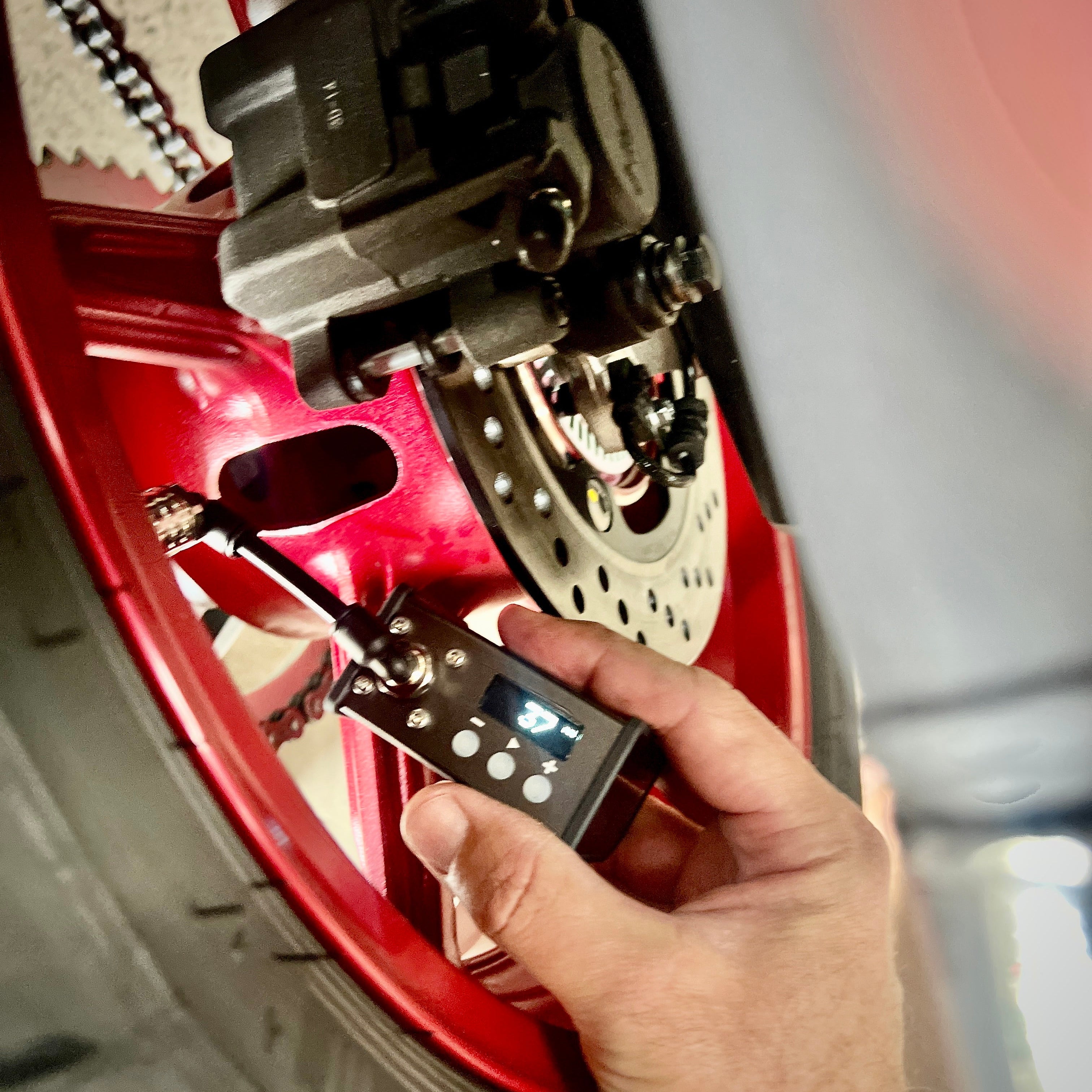 MiniMoto motorbike pump